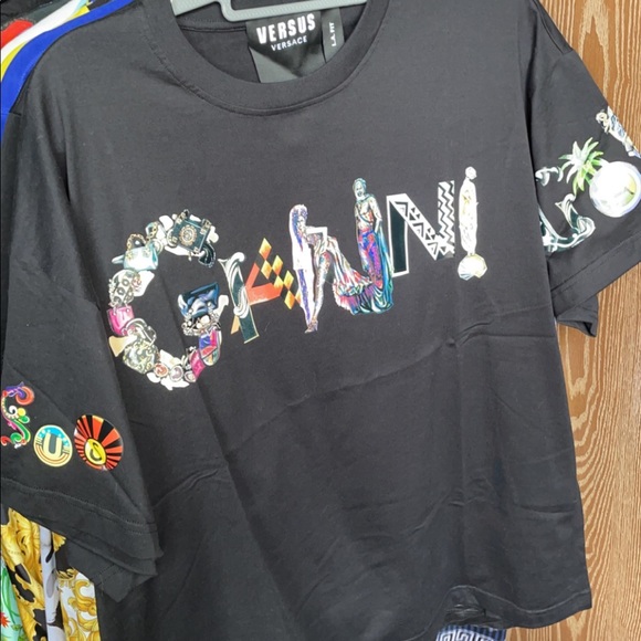 Versace Other - Rare Versace Miami print double printed T-shirt new with tags!